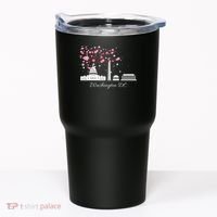 Washington Dc Cherry Blossoms Monuments Memorials Tumbler thumb 0