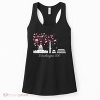 Washington Dc Cherry Blossoms Monuments Memorials Women's Tank Top thumb 0