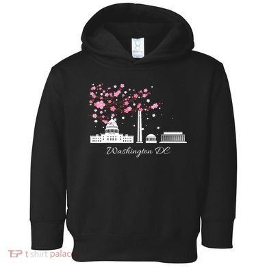 Washington Dc Cherry Blossoms Monuments Memorials Toddler Hoodie