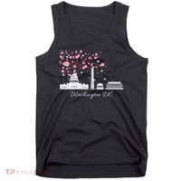 Washington Dc Cherry Blossoms Monuments Memorials Tank Top thumb 0