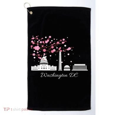 Washington Dc Cherry Blossoms Monuments Memorials Golf Towel