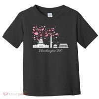 Washington Dc Cherry Blossoms Monuments Memorials Toddler T-Shirt thumb 0