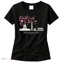Washington Dc Cherry Blossoms Monuments Memorials Women's T-Shirt thumb 0