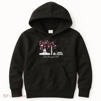 Washington Dc Cherry Blossoms Monuments Memorials Kids Hoodie thumb 0