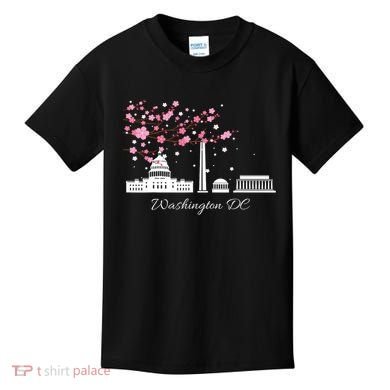 Washington Dc Cherry Blossoms Monuments Memorials Kids T-Shirt