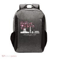 Washington Dc Cherry Blossoms Monuments Memorials Vector Backpack thumb 0