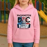 Washington Dc Capitol Hill Usa Souvenirs Gifts Kids Hoodie thumb 3