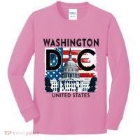 Washington Dc Capitol Hill Usa Souvenirs Gifts Kids Long Sleeve Shirt thumb 0