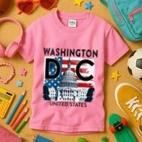Washington Dc Capitol Hill Usa Souvenirs Gifts Kids T-Shirt thumb 3