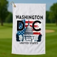 Washington Dc Capitol Hill Usa Souvenirs Gifts Golf Towel thumb 1