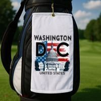 Washington Dc Capitol Hill Usa Souvenirs Gifts Golf Towel thumb 2