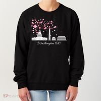 Washington DC Cherry Blossoms Monuments Memorials TShirt Women's Sweatshirt thumb 0