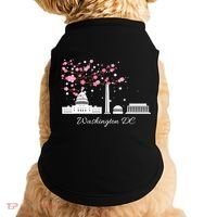 Washington DC Cherry Blossoms Monuments Memorials TShirt Doggie Tank thumb 0