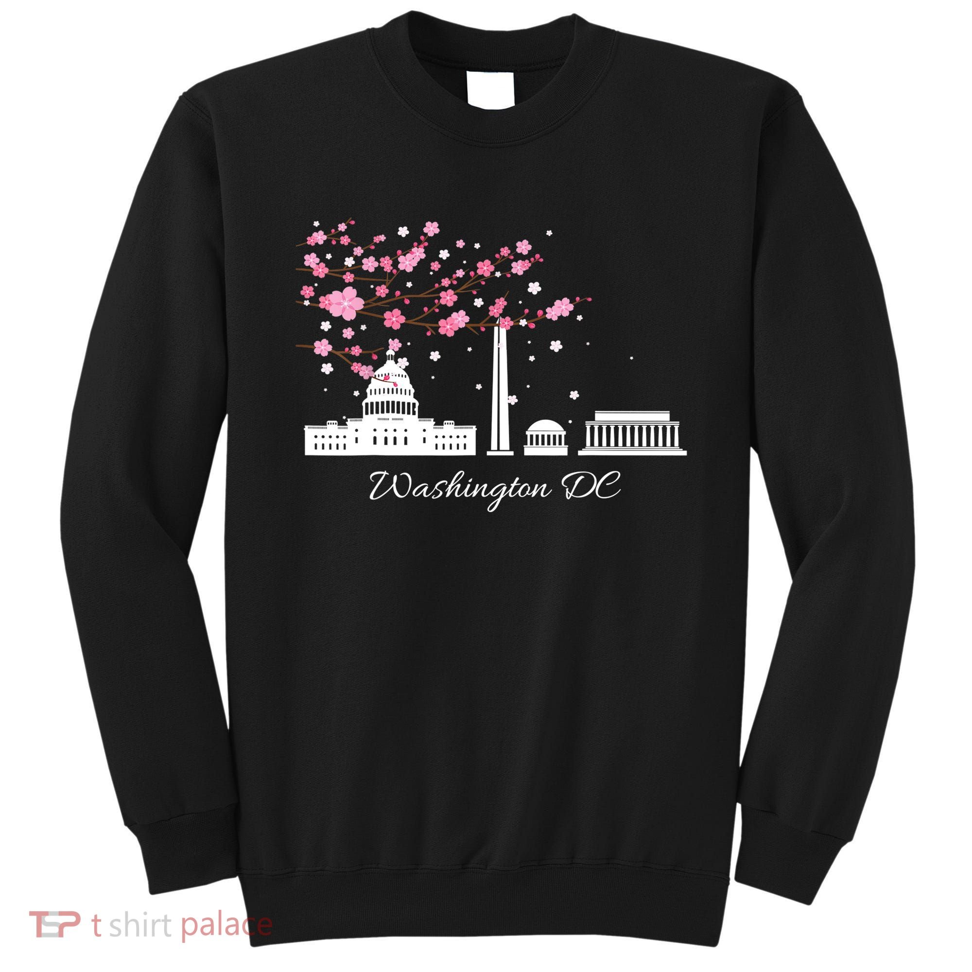 Washington DC Cherry Blossoms Monuments Memorials TShirt Sweatshirt