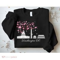 Washington DC Cherry Blossoms Monuments Memorials TShirt Sweatshirt thumb 2