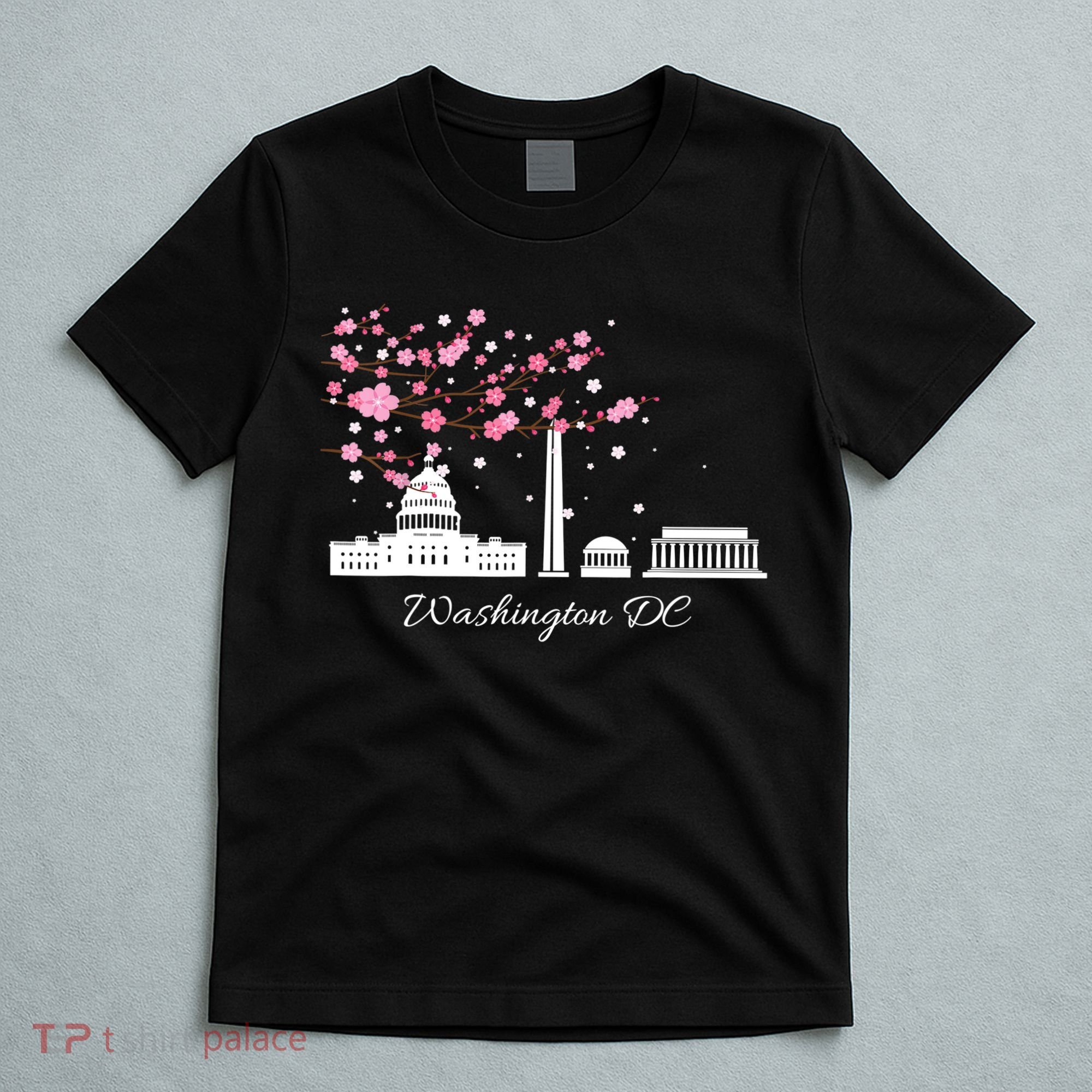 Washington DC Cherry Blossoms Monuments Memorials TShirt T-Shirt