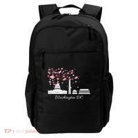 Washington DC Cherry Blossoms Monuments Memorials TShirt Backpack thumb 0