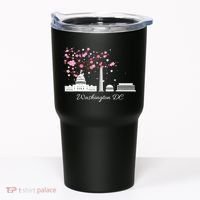 Washington DC Cherry Blossoms Monuments Memorials TShirt Tumbler thumb 0