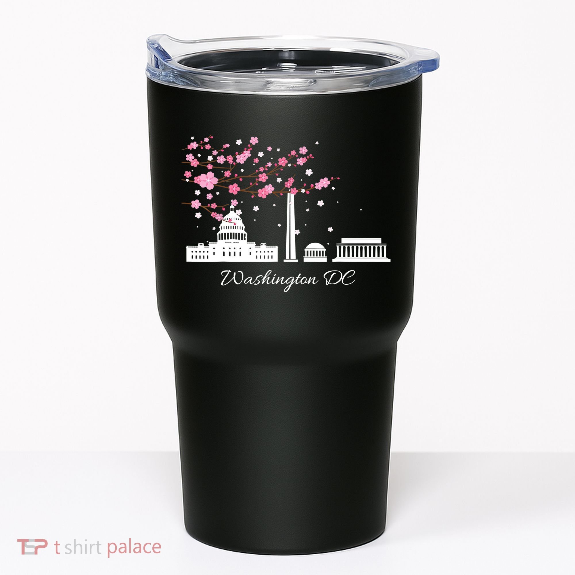 Washington DC Cherry Blossoms Monuments Memorials TShirt Tumbler