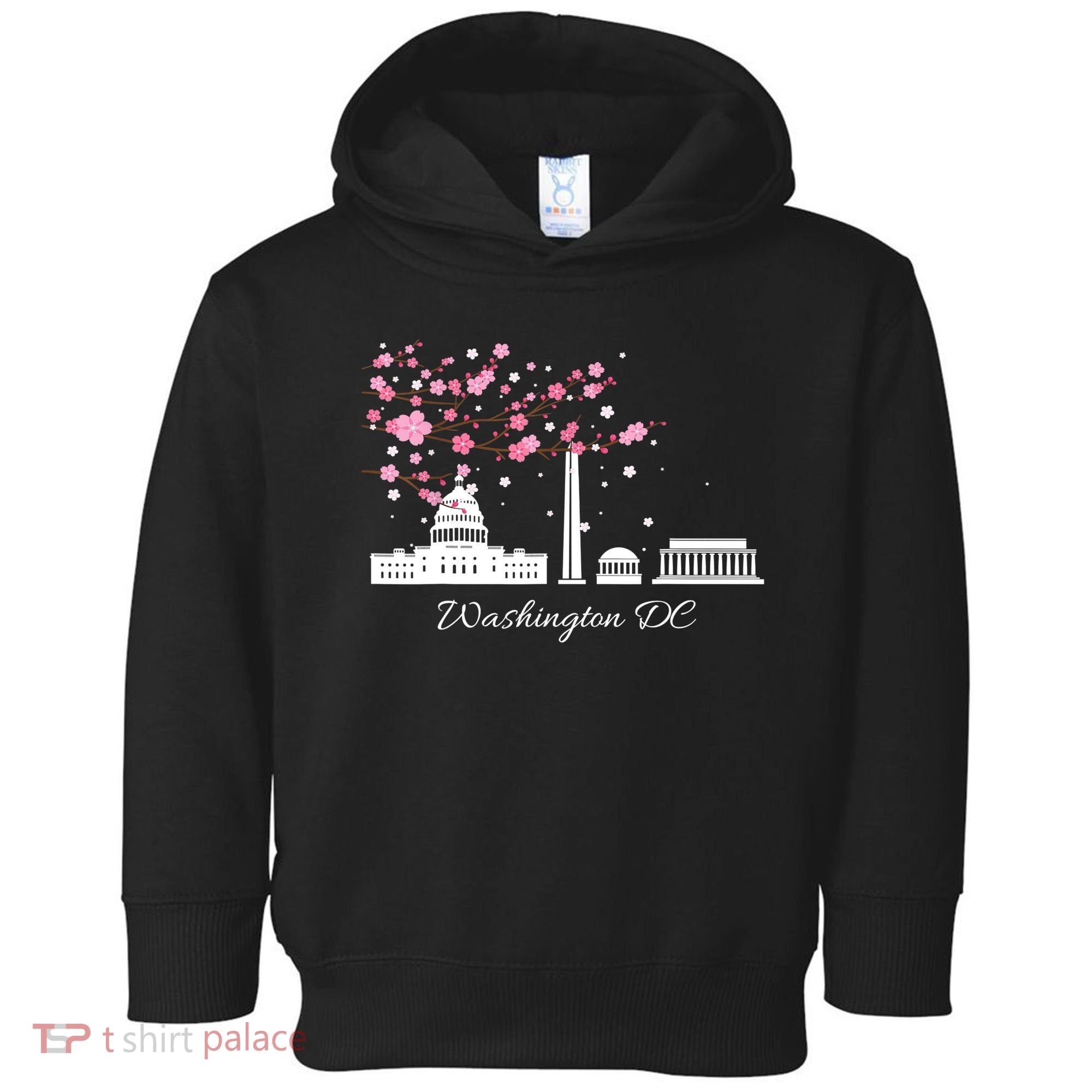 Washington DC Cherry Blossoms Monuments Memorials TShirt Toddler Hoodie