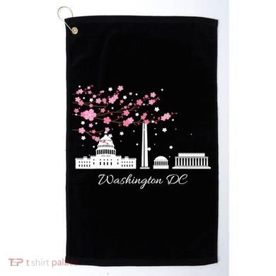 Washington DC Cherry Blossoms Monuments Memorials TShirt Golf Towel