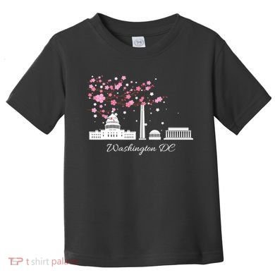 Washington DC Cherry Blossoms Monuments Memorials TShirt Toddler T-Shirt