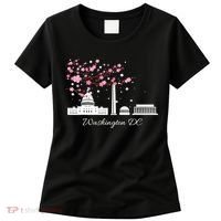 Washington DC Cherry Blossoms Monuments Memorials TShirt Women's T-Shirt thumb 0
