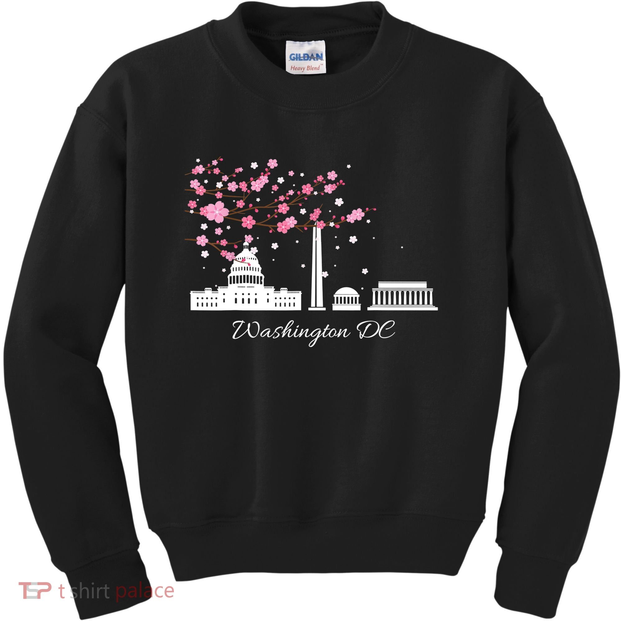 Washington DC Cherry Blossoms Monuments Memorials TShirt Kids Sweatshirt
