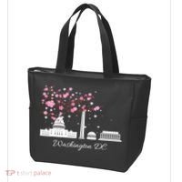 Washington DC Cherry Blossoms Monuments Memorials TShirt Tote Bag thumb 3
