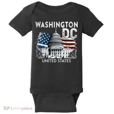 Washington Dc Capitol Hill Usa Souvenirs Baby Bodysuit