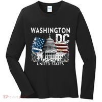 Washington Dc Capitol Hill Usa Souvenirs Women's Long Sleeve Shirt thumb 0