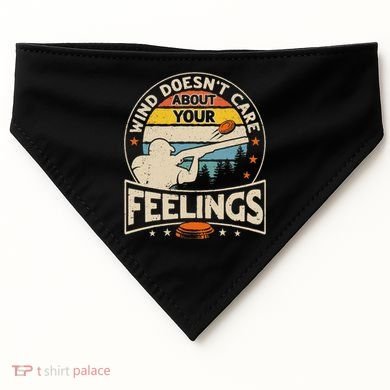 Wind DoesnT Care About Feelings Clay Trap Skeet Shooting USA-Made Doggie Bandana