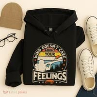 Wind DoesnT Care About Feelings Clay Trap Skeet Shooting Hoodie thumb 4