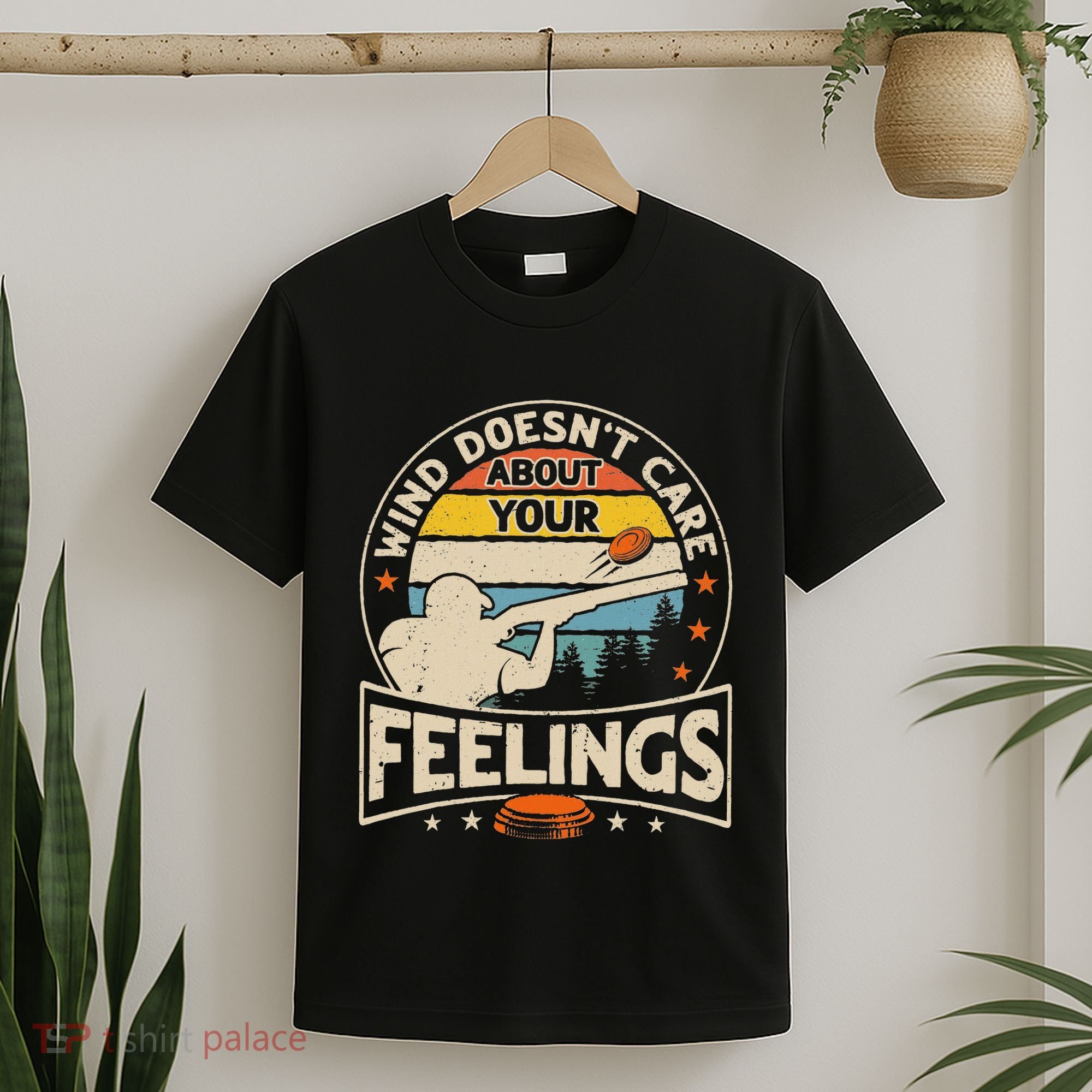 Wind DoesnT Care About Feelings Clay Trap Skeet Shooting T-Shirt