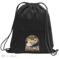 Wind DoesnT Care About Feelings Clay Trap Skeet Shooting Sweatshirt Cinch Pack Bag thumb 0