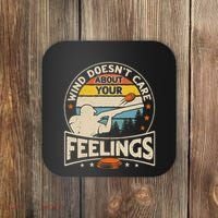 Wind DoesnT Care About Feelings Clay Trap Skeet Shooting Coaster thumb 0