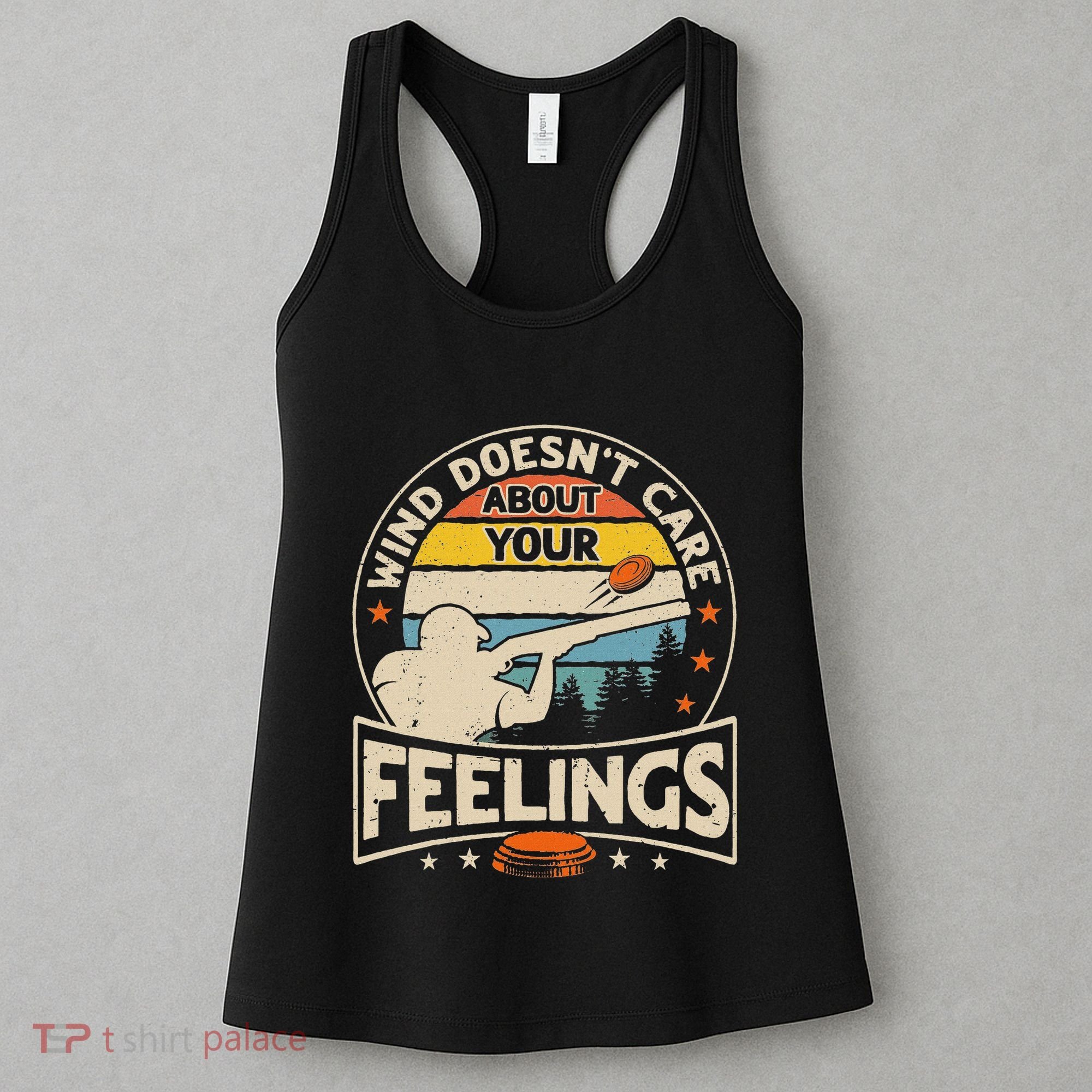 Wind DoesnT Care About Feelings Clay Trap Skeet Shooting Women's Tank Top