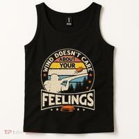 Wind DoesnT Care About Feelings Clay Trap Skeet Shooting Tank Top thumb 2