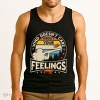 Wind DoesnT Care About Feelings Clay Trap Skeet Shooting Tank Top thumb 3