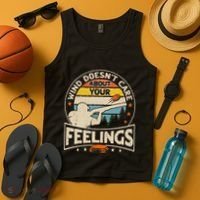 Wind DoesnT Care About Feelings Clay Trap Skeet Shooting Tank Top thumb 4