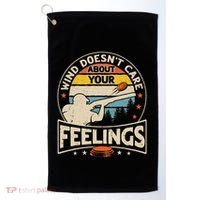 Wind DoesnT Care About Feelings Clay Trap Skeet Shooting Golf Towel thumb 0