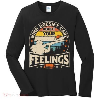 Wind DoesnT Care About Feelings Clay Trap Skeet Shooting Women's Long Sleeve Shirt
