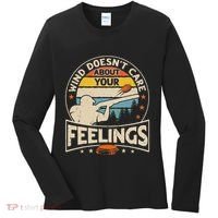 Wind DoesnT Care About Feelings Clay Trap Skeet Shooting Women's Long Sleeve Shirt thumb 0