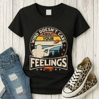 Wind DoesnT Care About Feelings Clay Trap Skeet Shooting Women's T-Shirt thumb 3