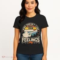Wind DoesnT Care About Feelings Clay Trap Skeet Shooting Women's T-Shirt thumb 4