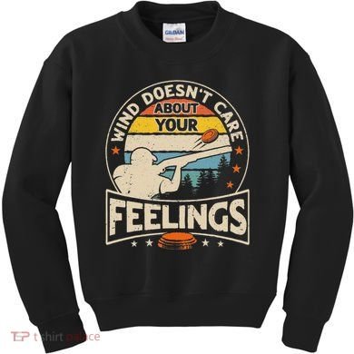 Wind DoesnT Care About Feelings Clay Trap Skeet Shooting Kids Sweatshirt