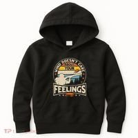 Wind DoesnT Care About Feelings Clay Trap Skeet Shooting Kids Hoodie thumb 0