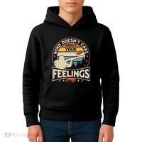 Wind DoesnT Care About Feelings Clay Trap Skeet Shooting Kids Hoodie thumb 4