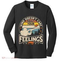 Wind DoesnT Care About Feelings Clay Trap Skeet Shooting Kids Long Sleeve Shirt thumb 0