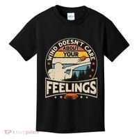 Wind DoesnT Care About Feelings Clay Trap Skeet Shooting Kids T-Shirt thumb 0